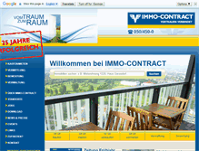 Tablet Screenshot of immo-contract.com